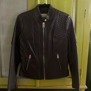 Michael Kors leather jacket - motorcycle (Macys)